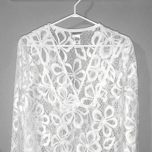 DOTTIWhite Crochet Swim Cover Up